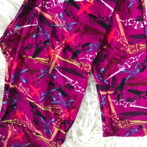 OS LuLaRoe old plane leggings! - Picture 1 of 4